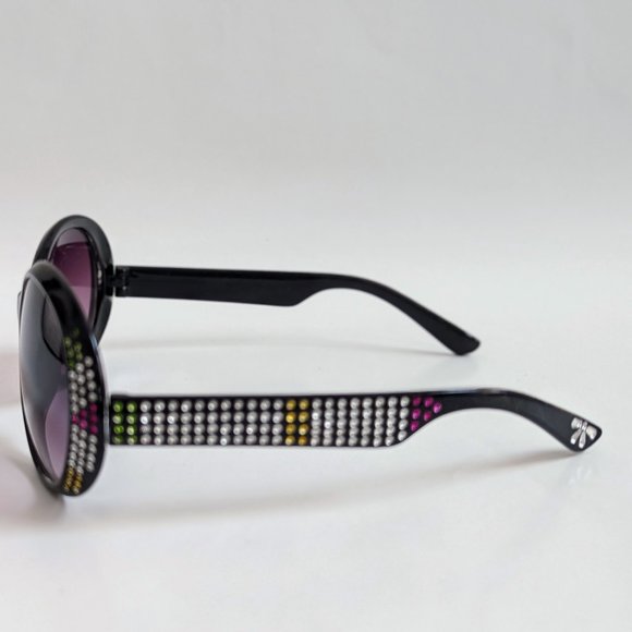 NWT Vintage 90's Large Acetate Lady Fashion Sunglasses (S.Black) - Picture 3 of 7